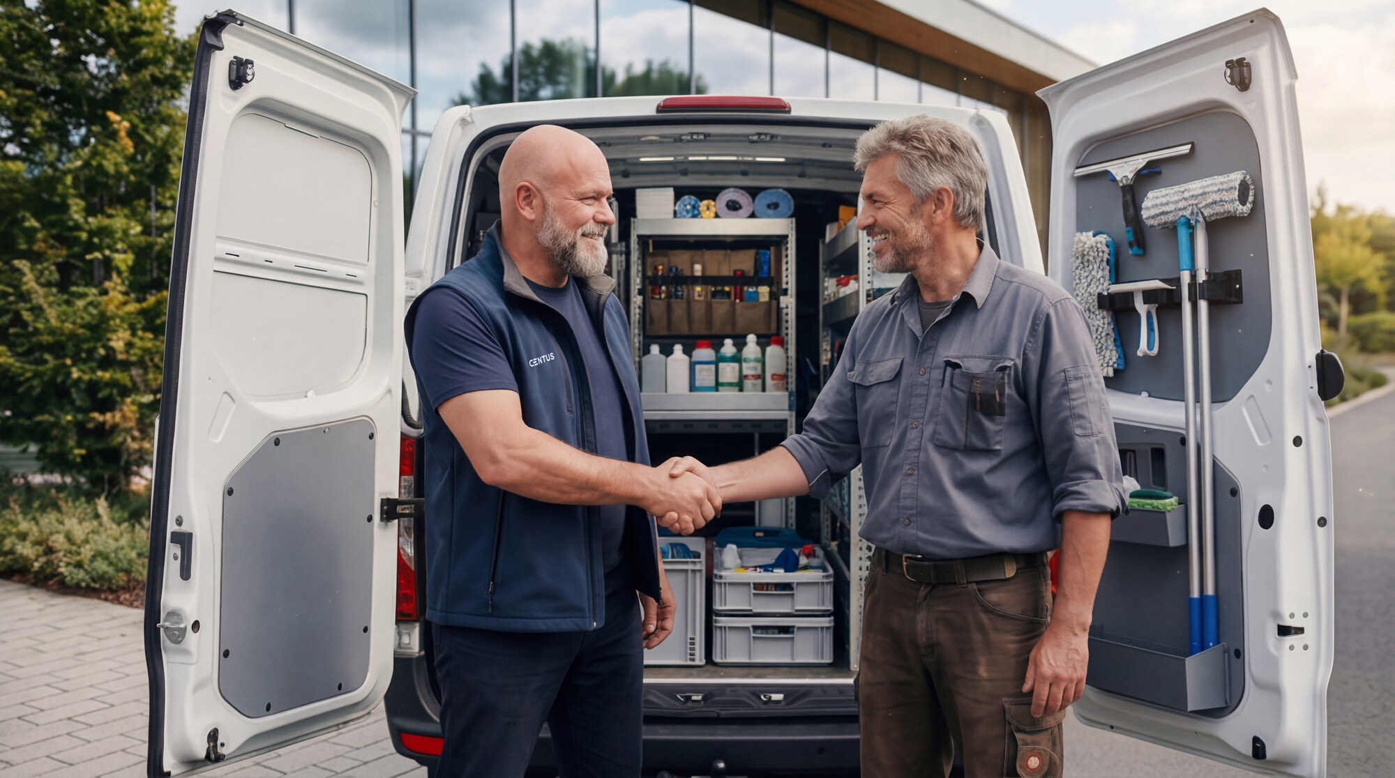 Zwei CENTUS PRIME-Partner geben sich die Hand